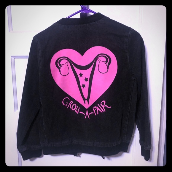 Valfre Jackets & Blazers - Rare Valfre Grow A Pair denim jacket